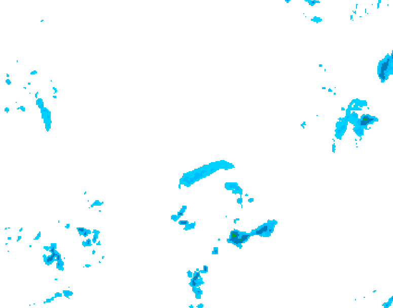 GDPS precipitation 006 hour forecast chart for Canada based on 2026/04/12 1200Z data