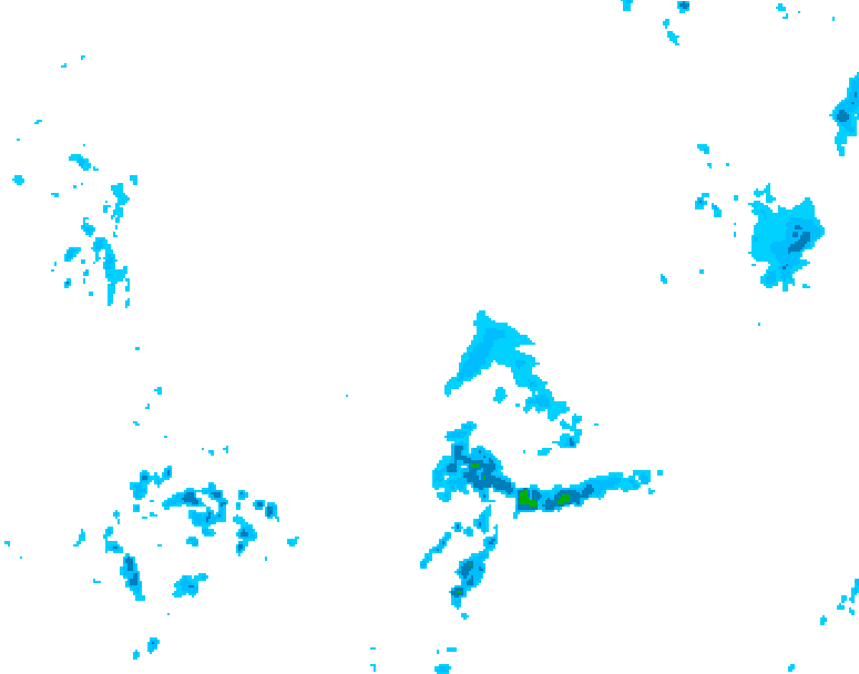 GDPS precipitation 012 hour forecast chart for Canada based on 2026/04/12 1200Z data