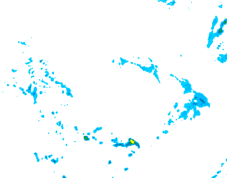 GDPS precipitation 036 hour forecast chart for Canada based on 2026/04/12 1200Z data