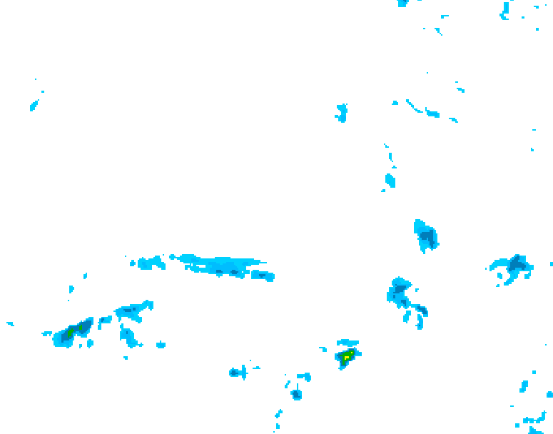 GDPS precipitation 078 hour forecast chart for Canada based on 2026/04/12 1200Z data