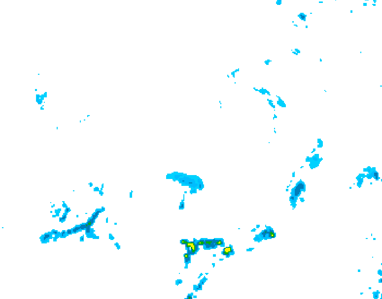 GDPS precipitation 084 hour forecast chart for Canada based on 2026/04/12 1200Z data