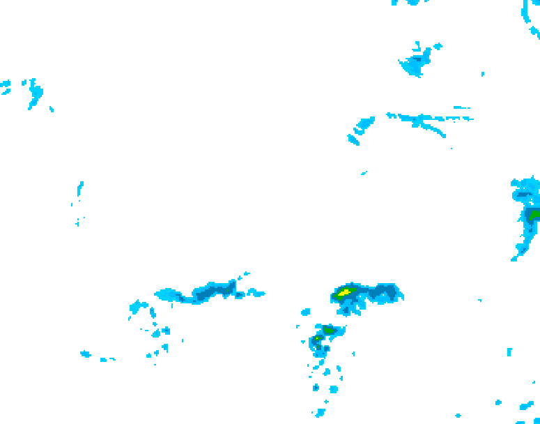 GDPS precipitation 102 hour forecast chart for Canada based on 2026/04/12 1200Z data