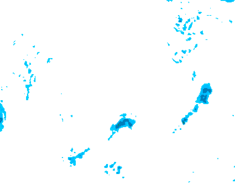 GDPS precipitation 126 hour forecast chart for Canada based on 2026/04/12 1200Z data