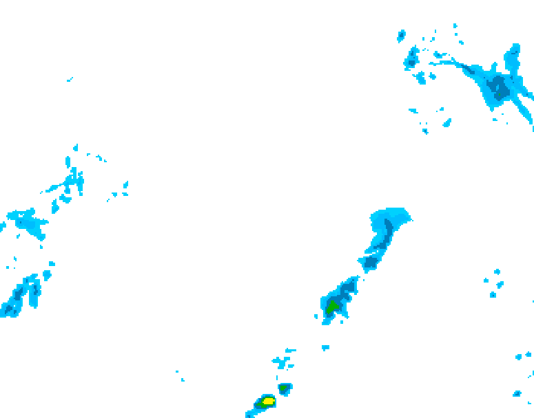 GDPS precipitation 150 hour forecast chart for Canada based on 2026/04/12 1200Z data