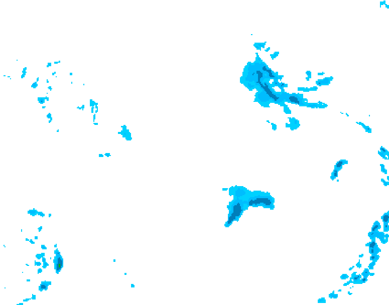 GDPS precipitation 222 hour forecast chart for Canada based on 2026/04/12 1200Z data