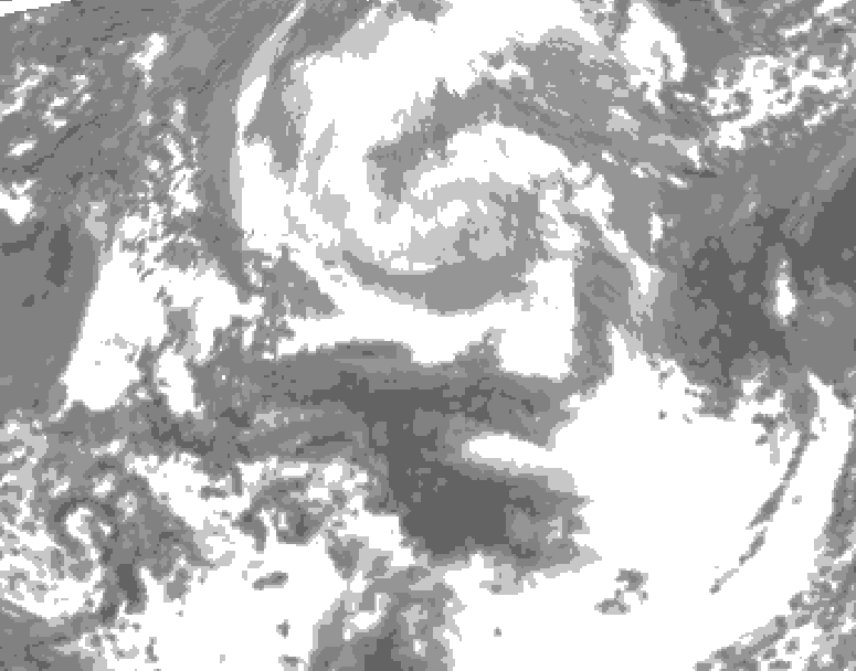 GDPS total cloud 006 hour forecast chart for Canada based on 2026/04/12 0000Z data
