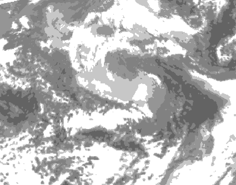 GDPS total cloud 048 hour forecast chart for Canada based on 2026/04/12 0000Z data