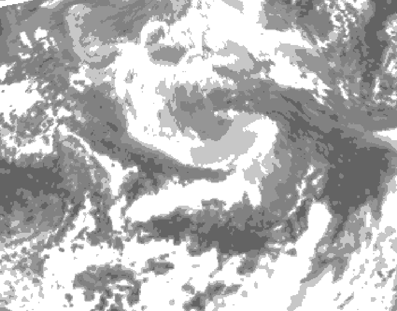 GDPS total cloud 054 hour forecast chart for Canada based on 2026/04/12 0000Z data