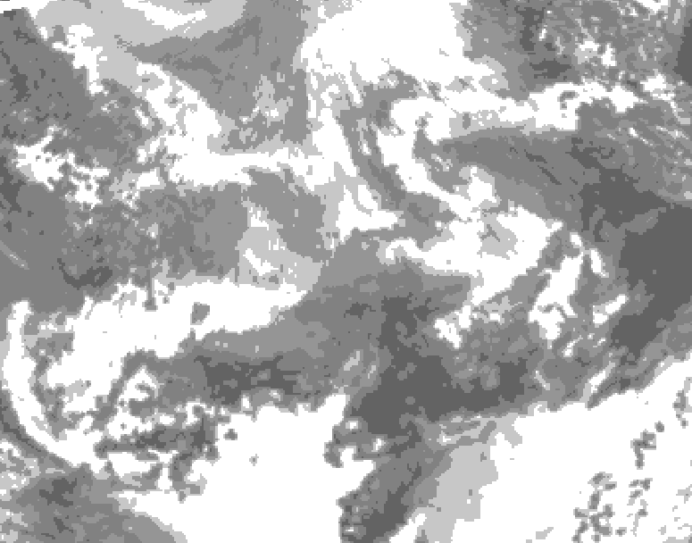 GDPS total cloud 108 hour forecast chart for Canada based on 2026/04/12 0000Z data