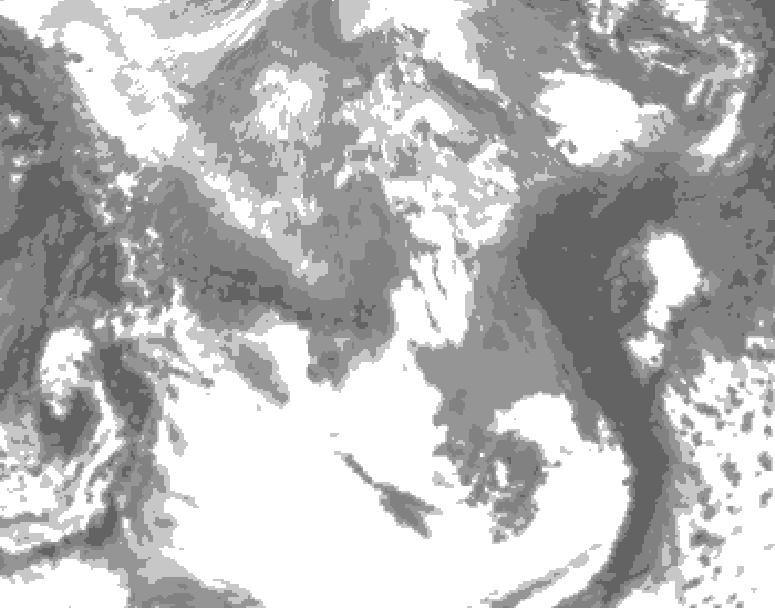GDPS total cloud 210 hour forecast chart for Canada based on 2026/04/12 0000Z data