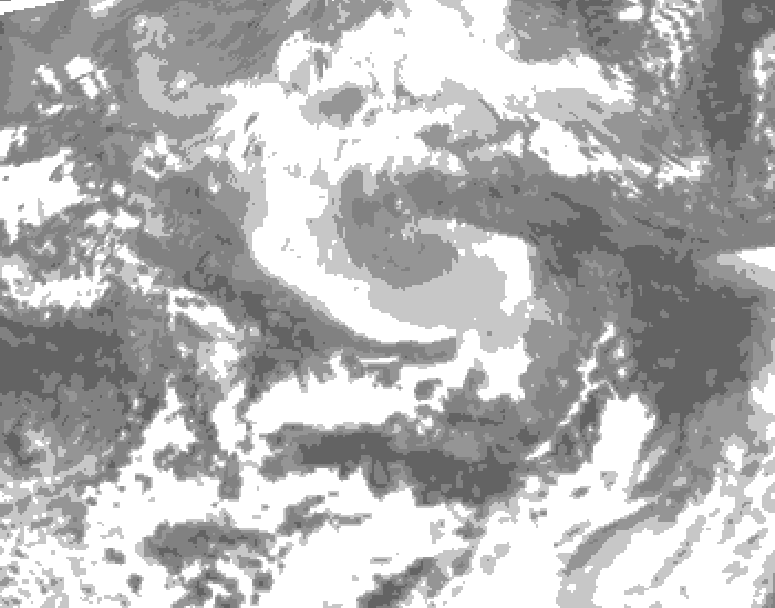 GDPS total cloud 042 hour forecast chart for Canada based on 2026/04/12 1200Z data
