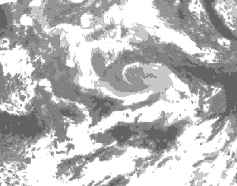GDPS total cloud 054 hour forecast chart for Canada based on 2026/04/12 1200Z data