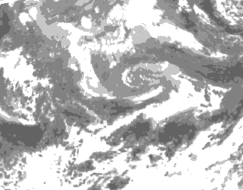 GDPS total cloud 060 hour forecast chart for Canada based on 2026/04/12 1200Z data