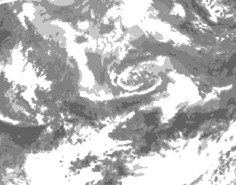 GDPS total cloud 066 hour forecast chart for Canada based on 2026/04/12 1200Z data