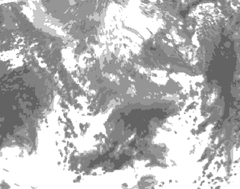 GDPS total cloud 138 hour forecast chart for Canada based on 2026/04/12 1200Z data