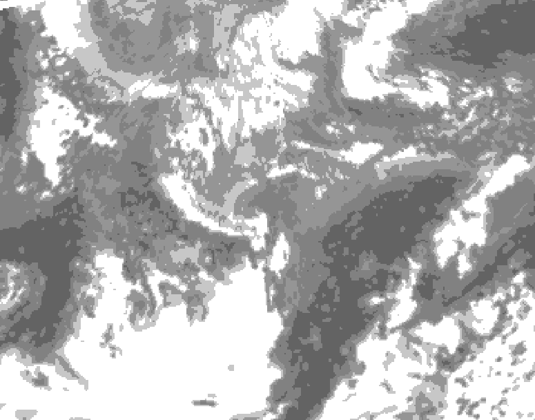 GDPS total cloud 162 hour forecast chart for Canada based on 2026/04/12 1200Z data
