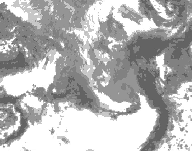 GDPS total cloud 198 hour forecast chart for Canada based on 2026/04/12 1200Z data