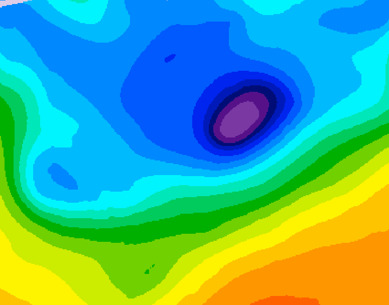 GDPS 500 millibar geopotential height 060 hour forecast chart for Canada based on 2026/04/13 0000Z data