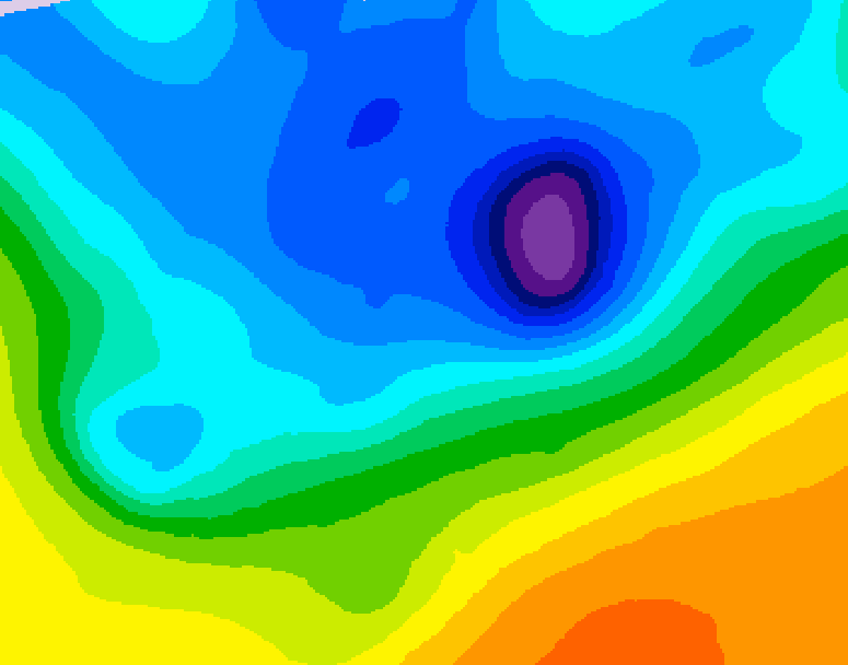 GDPS 500 millibar geopotential height 072 hour forecast chart for Canada based on 2026/04/13 0000Z data