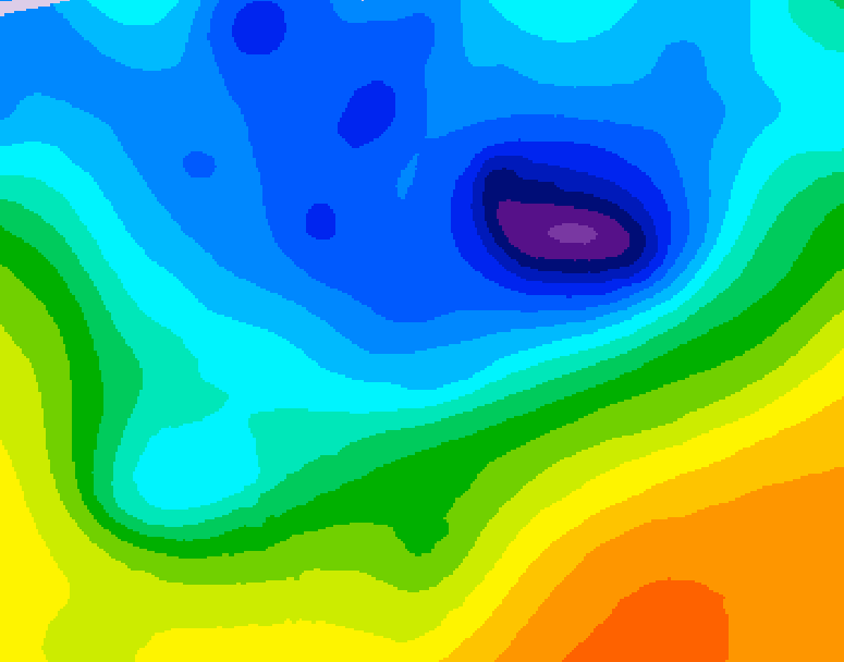 GDPS 500 millibar geopotential height 084 hour forecast chart for Canada based on 2026/04/13 0000Z data