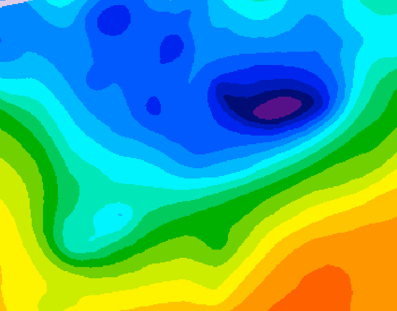 GDPS 500 millibar geopotential height 090 hour forecast chart for Canada based on 2026/04/13 0000Z data