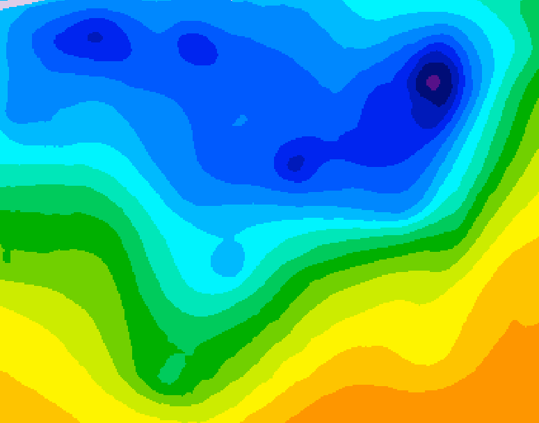 GDPS 500 millibar geopotential height 120 hour forecast chart for Canada based on 2026/04/13 0000Z data