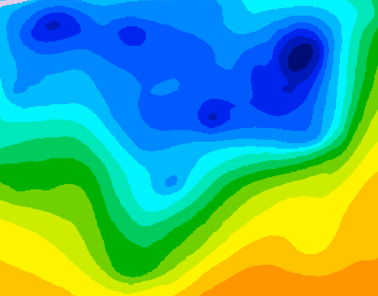 GDPS 500 millibar geopotential height 126 hour forecast chart for Canada based on 2026/04/13 0000Z data