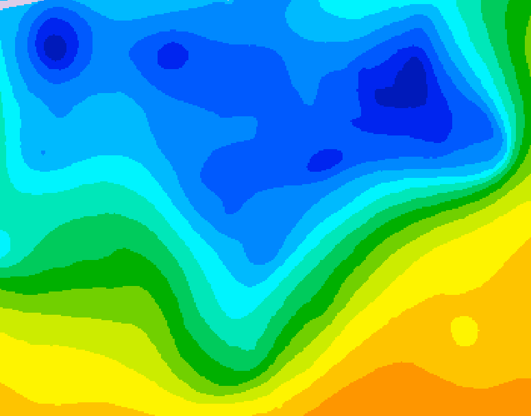 GDPS 500 millibar geopotential height 138 hour forecast chart for Canada based on 2026/04/13 0000Z data