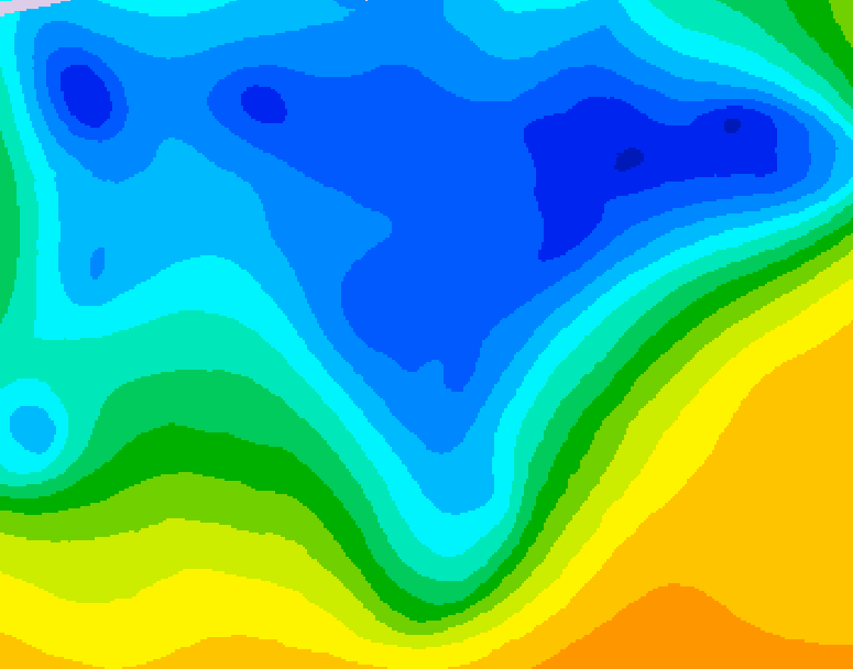 GDPS 500 millibar geopotential height 150 hour forecast chart for Canada based on 2026/04/13 0000Z data