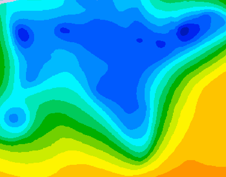 GDPS 500 millibar geopotential height 162 hour forecast chart for Canada based on 2026/04/13 0000Z data