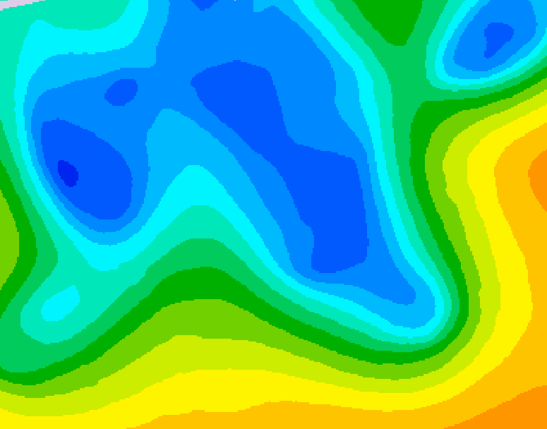 GDPS 500 millibar geopotential height 186 hour forecast chart for Canada based on 2026/04/13 0000Z data