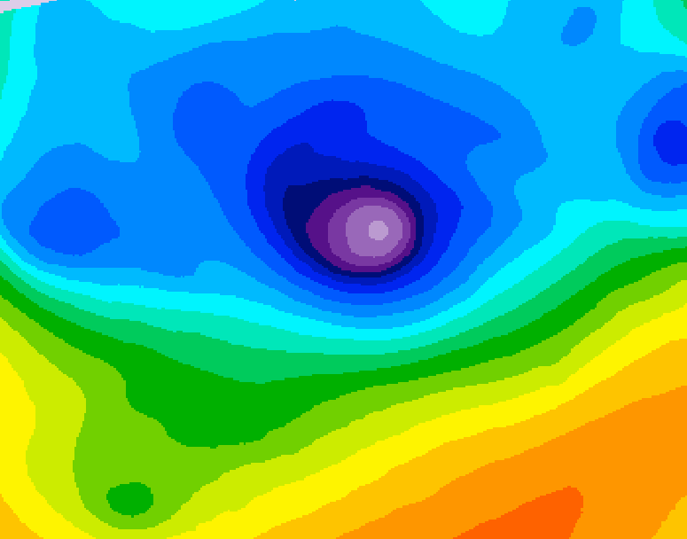 GDPS 500 millibar geopotential height 012 hour forecast chart for Canada based on 2026/04/13 1200Z data