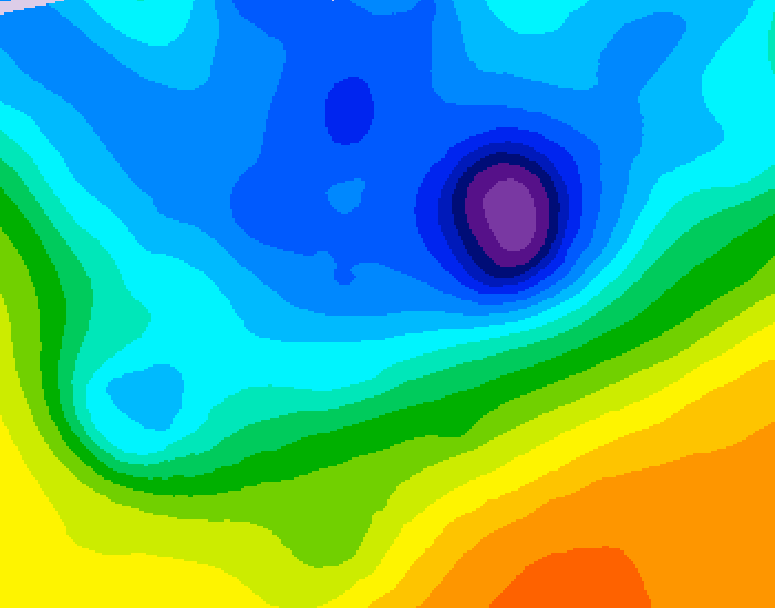 GDPS 500 millibar geopotential height 060 hour forecast chart for Canada based on 2026/04/13 1200Z data