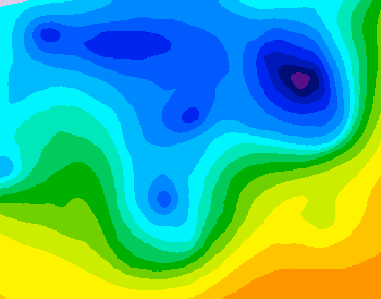 GDPS 500 millibar geopotential height 120 hour forecast chart for Canada based on 2026/04/13 1200Z data
