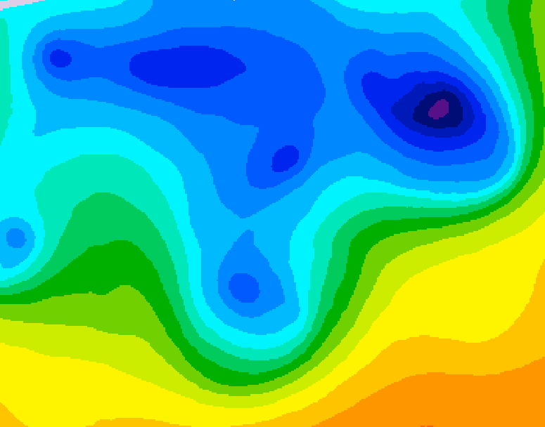 GDPS 500 millibar geopotential height 126 hour forecast chart for Canada based on 2026/04/13 1200Z data