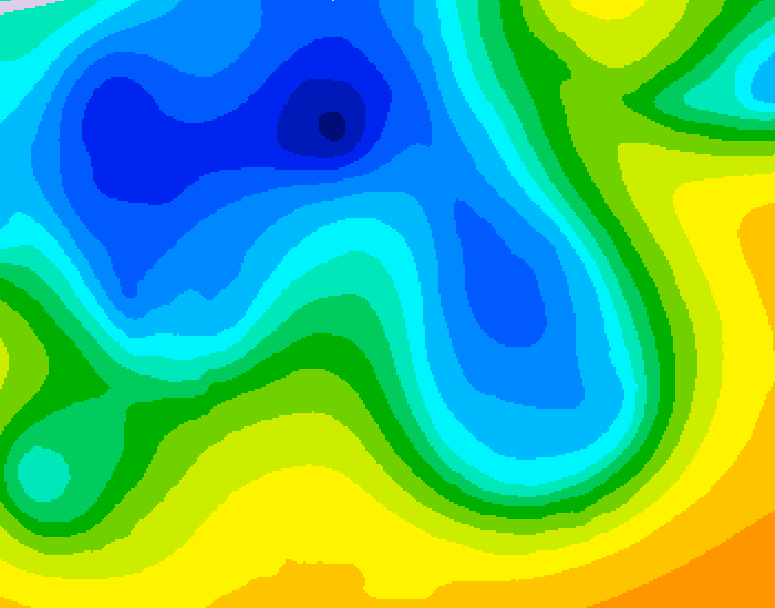 GDPS 500 millibar geopotential height 180 hour forecast chart for Canada based on 2026/04/13 1200Z data