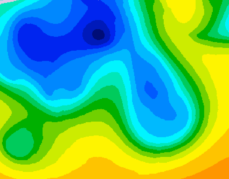 GDPS 500 millibar geopotential height 186 hour forecast chart for Canada based on 2026/04/13 1200Z data
