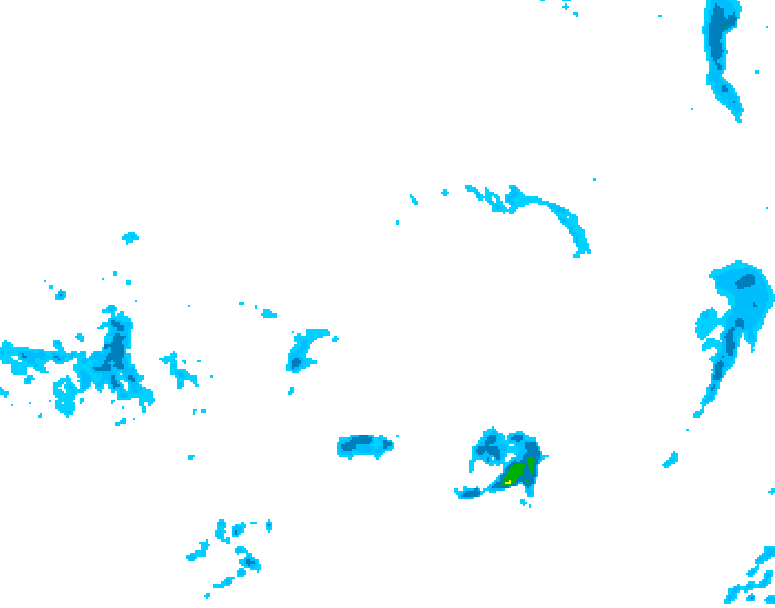 GDPS precipitation 036 hour forecast chart for Canada based on 2026/04/13 0000Z data