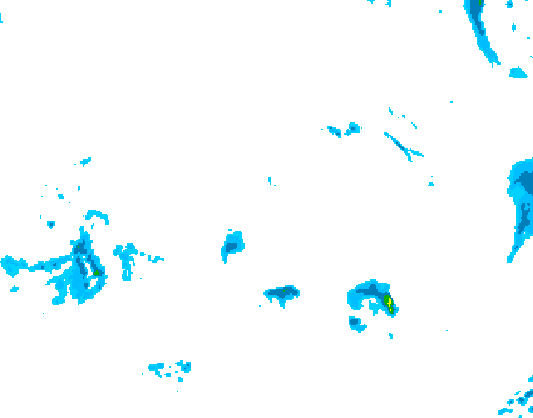 GDPS precipitation 042 hour forecast chart for Canada based on 2026/04/13 0000Z data