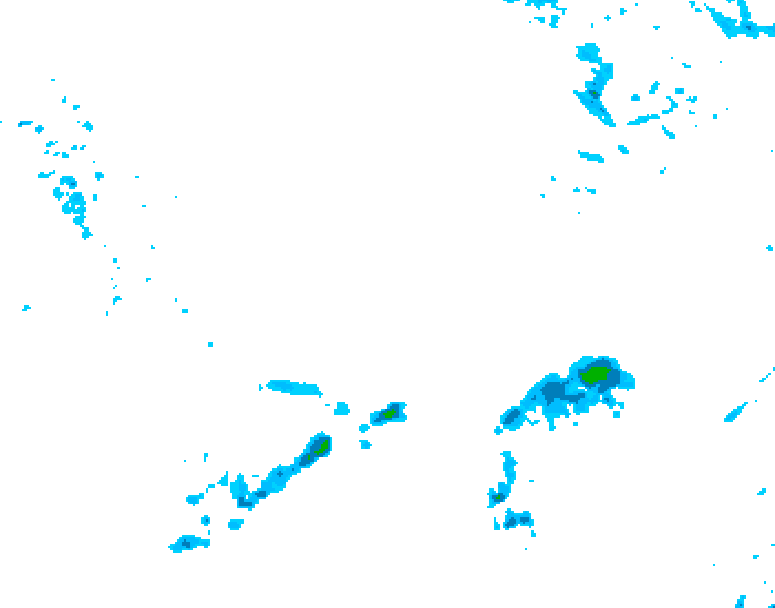 GDPS precipitation 102 hour forecast chart for Canada based on 2026/04/13 0000Z data