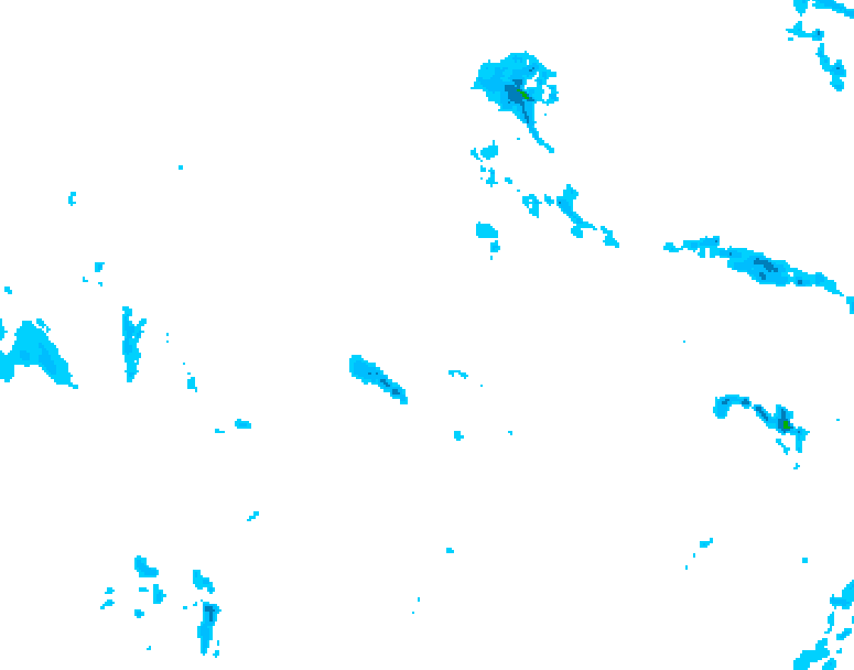 GDPS precipitation 228 hour forecast chart for Canada based on 2026/04/13 0000Z data