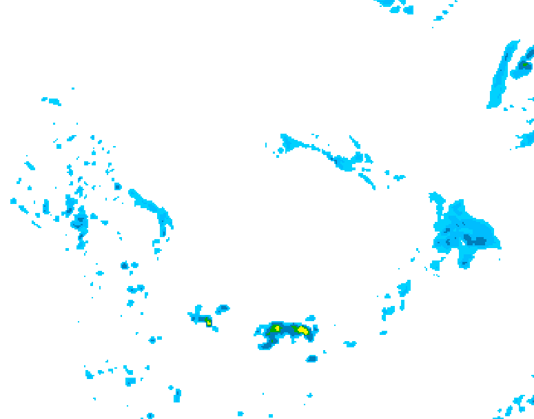 GDPS precipitation 012 hour forecast chart for Canada based on 2026/04/13 1200Z data