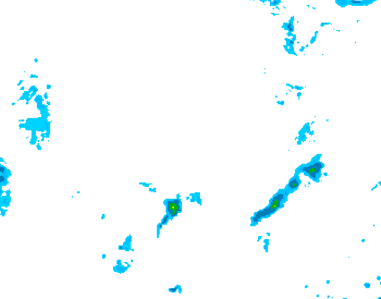 GDPS precipitation 096 hour forecast chart for Canada based on 2026/04/13 1200Z data