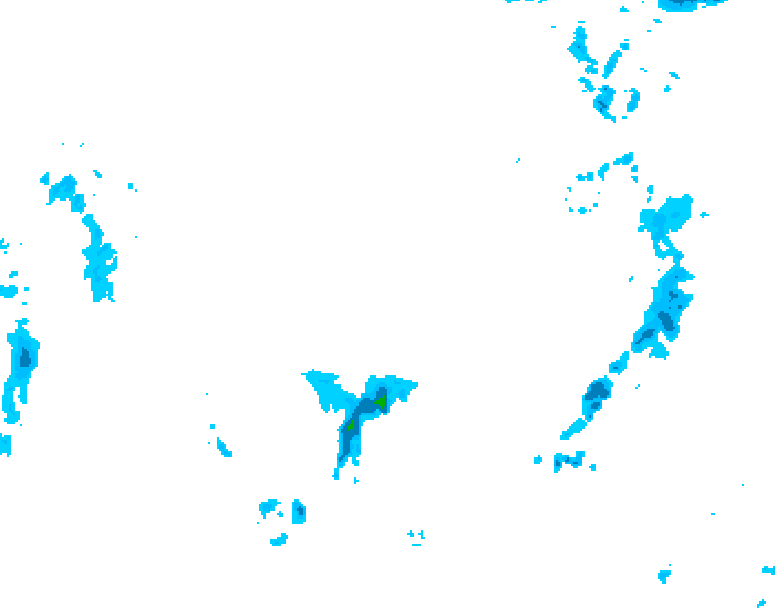 GDPS precipitation 102 hour forecast chart for Canada based on 2026/04/13 1200Z data