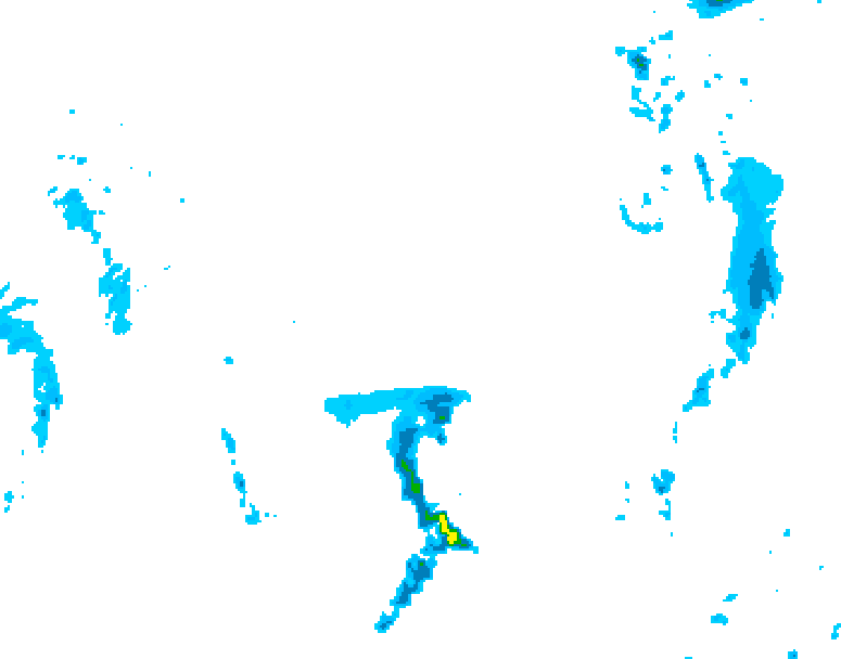 GDPS precipitation 108 hour forecast chart for Canada based on 2026/04/13 1200Z data