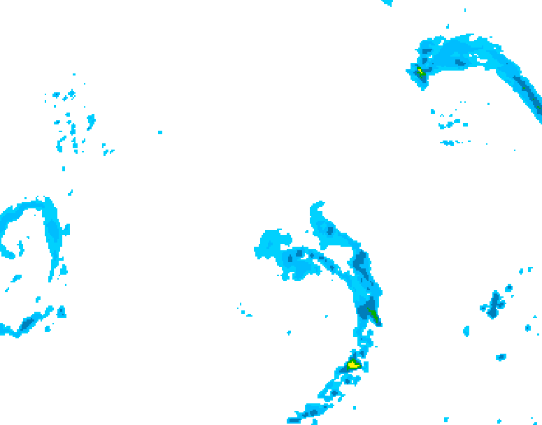 GDPS precipitation 132 hour forecast chart for Canada based on 2026/04/13 1200Z data