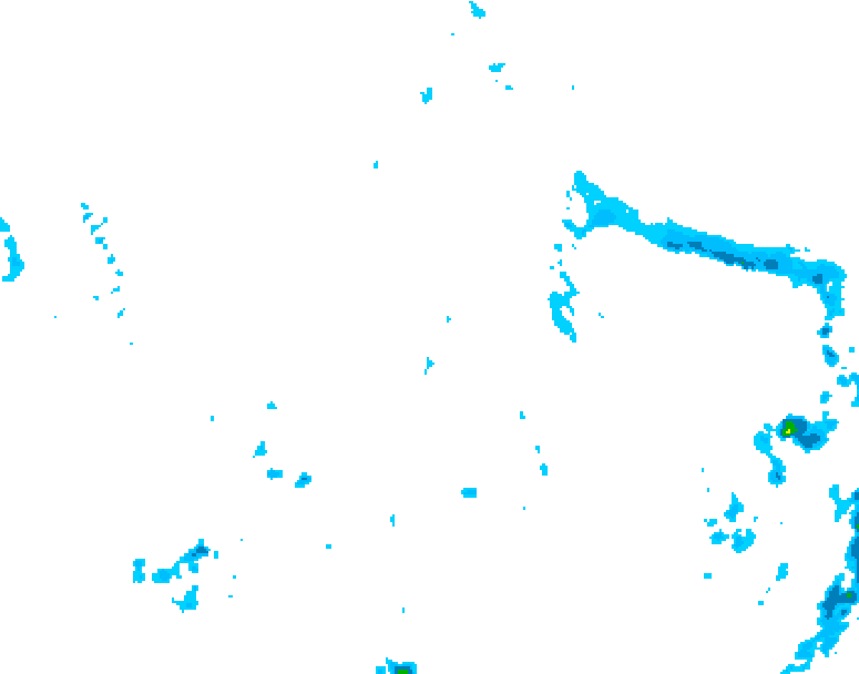 GDPS precipitation 222 hour forecast chart for Canada based on 2026/04/13 1200Z data