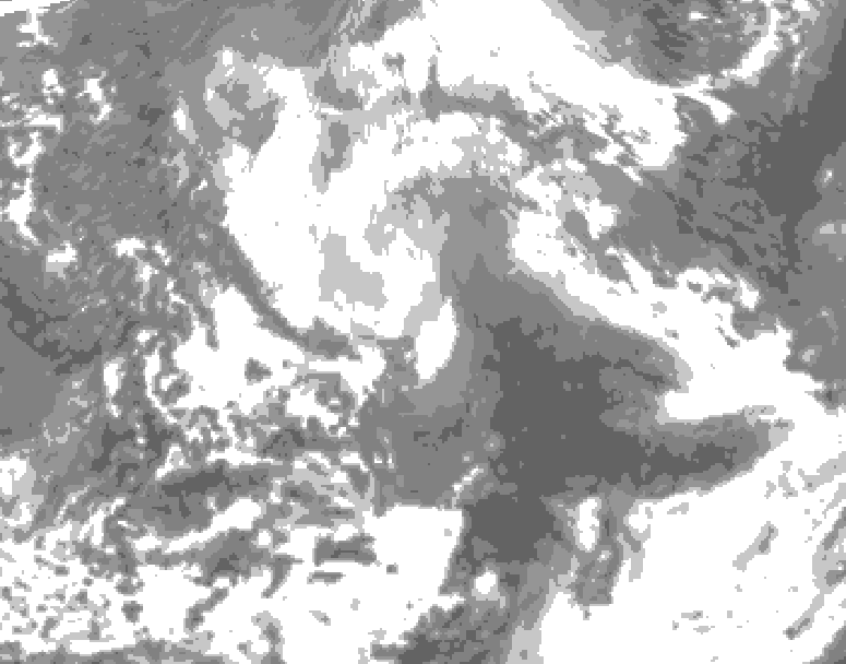GDPS total cloud 006 hour forecast chart for Canada based on 2026/04/13 0000Z data
