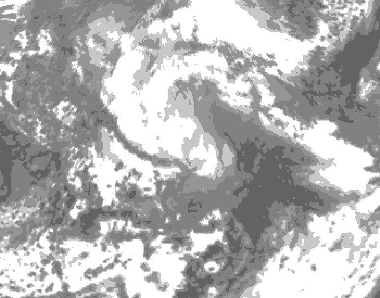 GDPS total cloud 012 hour forecast chart for Canada based on 2026/04/13 0000Z data