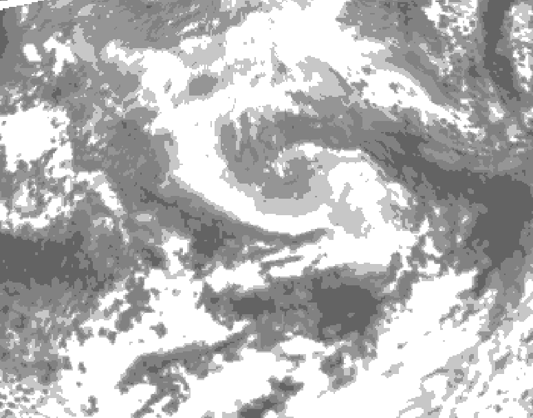 GDPS total cloud 036 hour forecast chart for Canada based on 2026/04/13 0000Z data